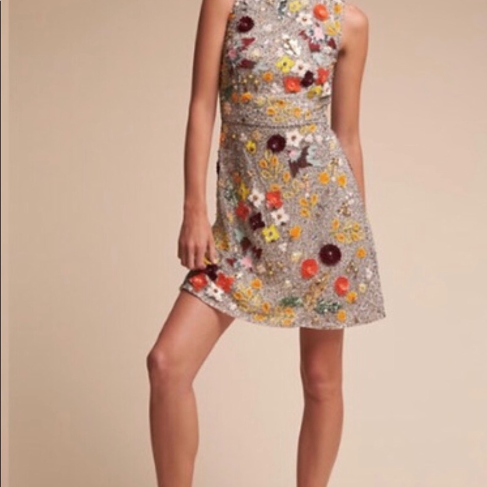 BHLDN Roxy sparrow sequence dress size 8